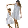 Womens Kalani Dress, Cream Ditsy Stars - Dresses - 1 - thumbnail