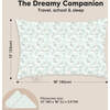 Toddler Pillow With Pillowcase 13X18, DinoBloom - Pillows - 3
