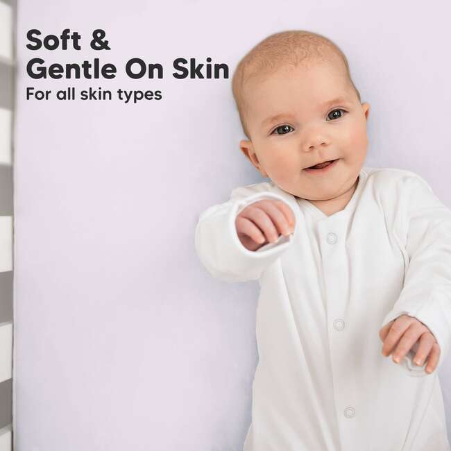 Soothe Fitted Crib Sheet, Thistle (Pack of 2) - Crib Sheets - 4