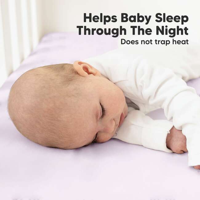 Soothe Fitted Crib Sheet, Thistle (Pack of 2) - Crib Sheets - 5
