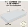Soothe Fitted Crib Sheet, Hazy Blue (Pack of 2) - Crib Sheets - 3