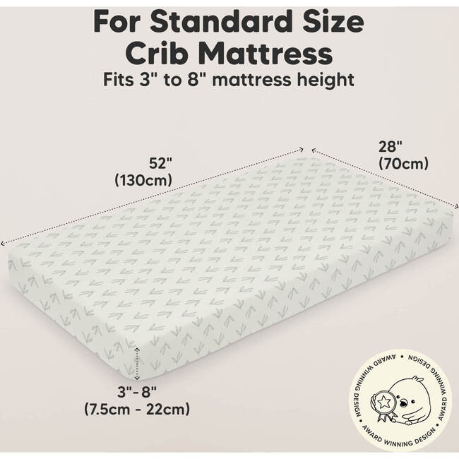 Soothe Fitted Crib Sheet, Fleur (Pack of 2) - Crib Sheets - 3