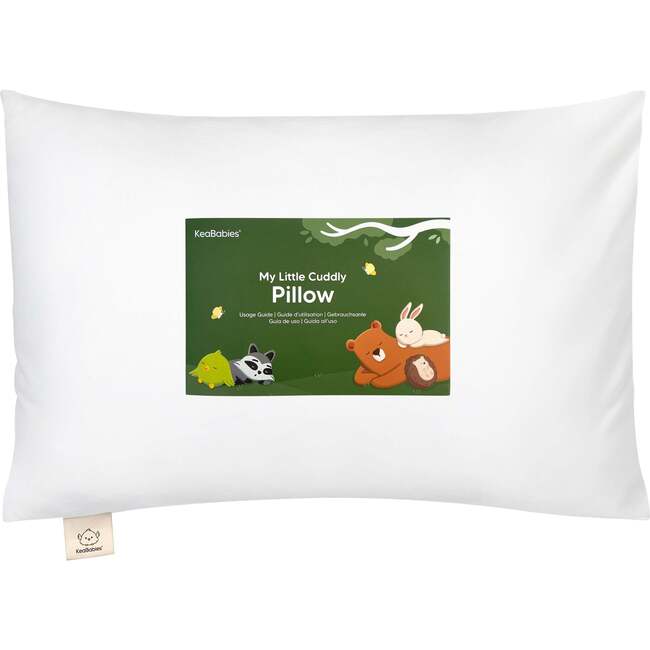 Kids' Cuddly Pillow with Pillowcase 13x18, Soft White - Pillows - 1