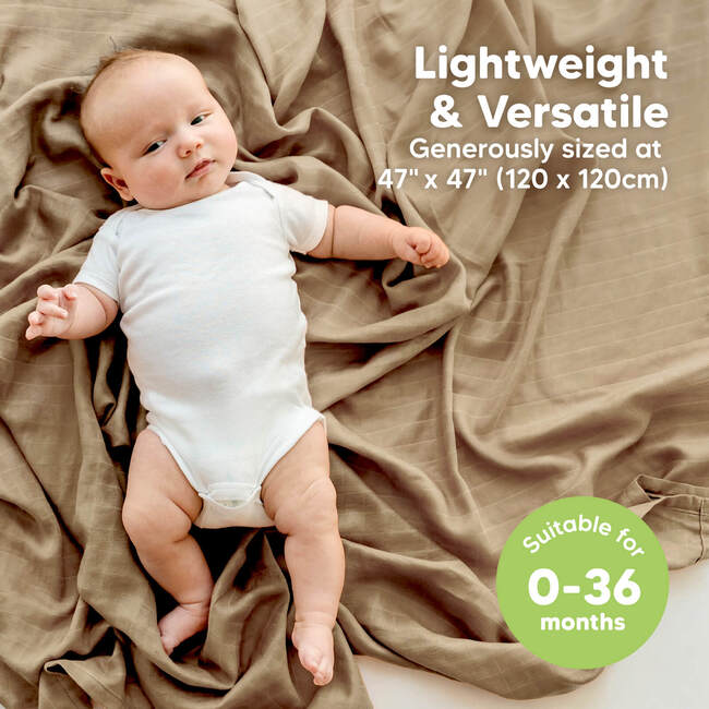 Lumi Muslin Swaddle Blankets, Spice - Swaddles - 3