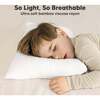 Kids' Cuddly Pillow with Pillowcase 13x18, Soft White - Pillows - 3