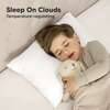 Kids' Cuddly Pillow with Pillowcase 13x18, Soft White - Pillows - 7