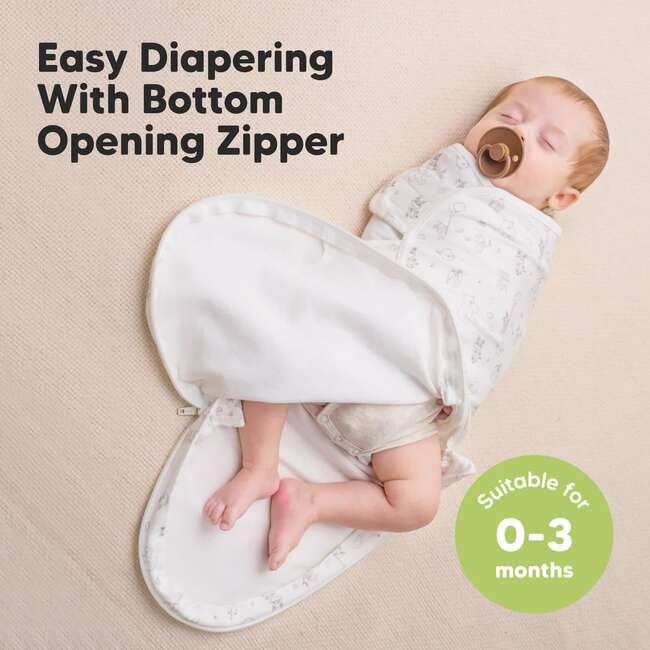 Baby soothe Zippy Swaddle Sleep Sack Newborn, Aspire (Pack of 3) - Swaddles - 2