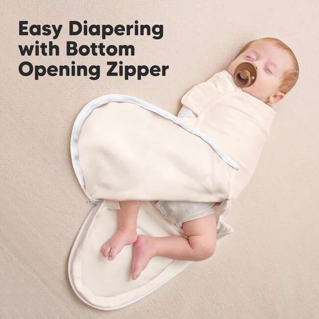 Baby soothe Zippy Swaddle Sleep Sack Newborn, Angelic (Pack of 3) - Swaddles - 2