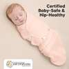 Baby soothe Zippy Swaddle Sleep Sack Newborn, Angelic (Pack of 3) - Swaddles - 4