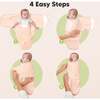 Baby soothe Zippy Swaddle Sleep Sack Newborn, Angelic (Pack of 3) - Swaddles - 7
