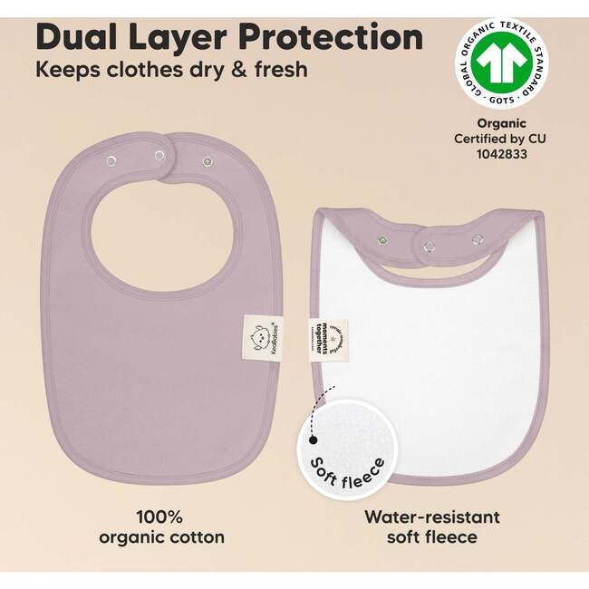 Baby Urban Drool Bibs Set, Embrace (Pack of 8) - Bibs - 3