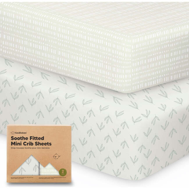 Baby Soothe Fitted Mini Crib Sheets, Fleur
