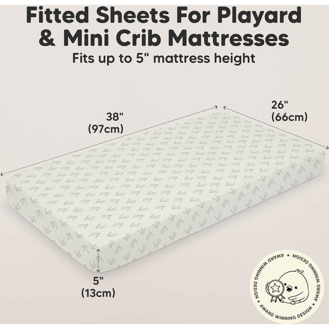 Baby Soothe Fitted Mini Crib Sheets, Fleur - Crib Sheets - 3