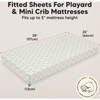 Baby Soothe Fitted Mini Crib Sheets, Fleur - Crib Sheets - 3
