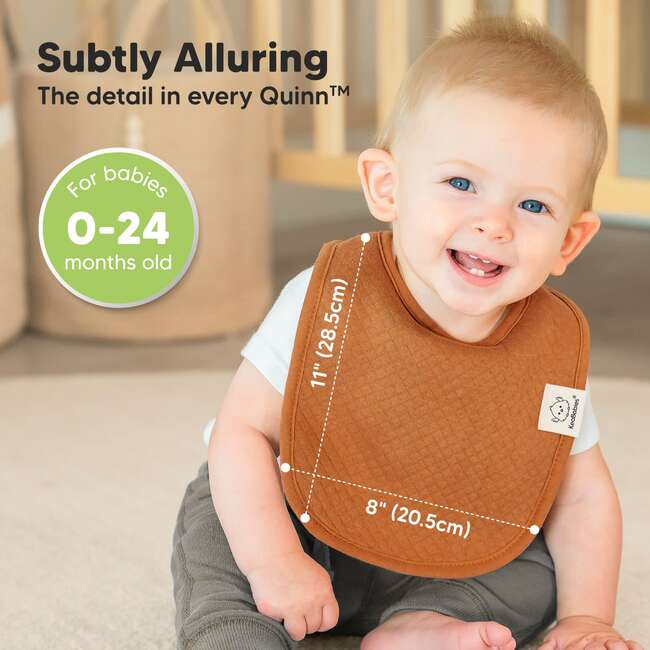 Baby Quin Drooling Teething Bibs, Hunter (Pack of 8) - Bibs - 4