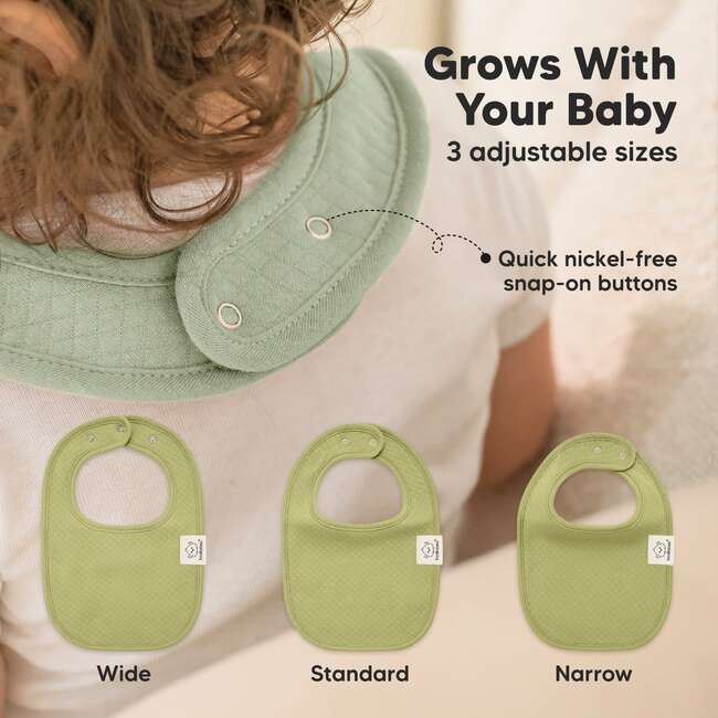 Baby Quin Drooling Teething Bibs, Hunter (Pack of 8) - Bibs - 5