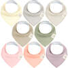 Baby Organic Bandana Drool Bibs, Embrace (Pack of 8) - Bibs - 1 - thumbnail