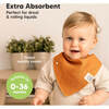 Baby Lumi Muslin Bandana Drool Bibs, Spice (Pack of 8) - Bibs - 2