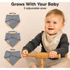 Baby Lumi Muslin Bandana Drool Bibs, Spice (Pack of 8) - Bibs - 4