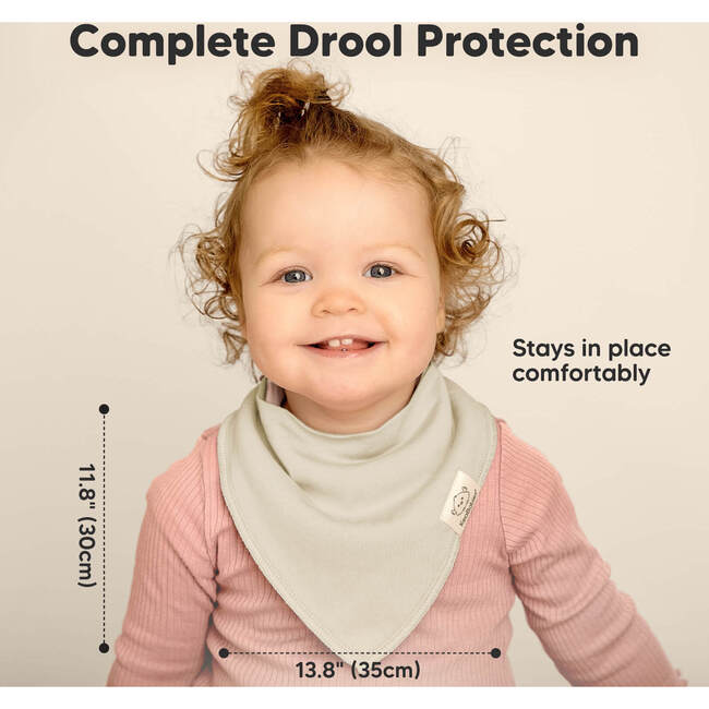 Baby Organic Bandana Drool Bibs, Embrace (Pack of 8) - Bibs - 5