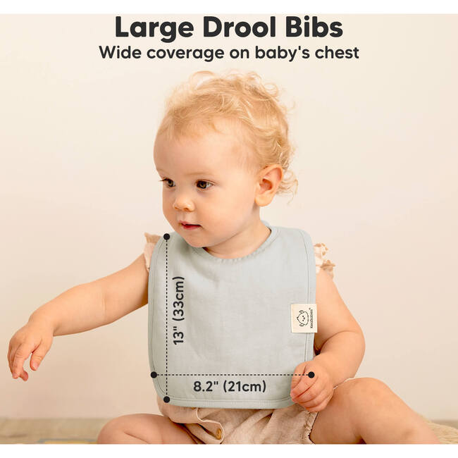 Baby Coast Drool Bibs, Embrace (Pack of 8) - Bibs - 3