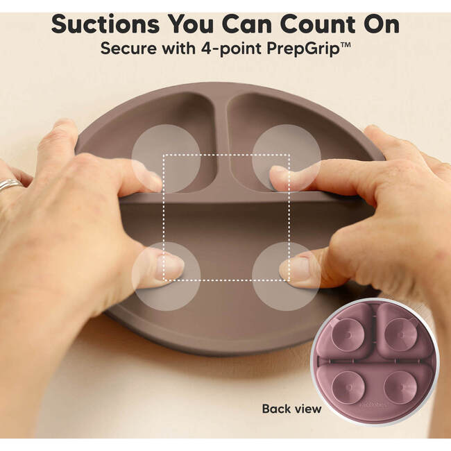 Baby BPA-Free Prep Silicone Suction Plate, Rocky (Pack of 3) - Food Storage - 3