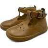 Lark T-Bar Barefoot Shoe, Tan Leather - T-Straps - 1 - thumbnail