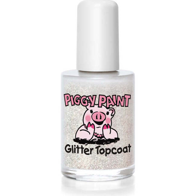 Glitter Topcoat Nail Polish, Clear Glitter Gloss