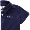 Custom Embroidered Cotton Polo Shirt, Navy - Polo Shirts - 2