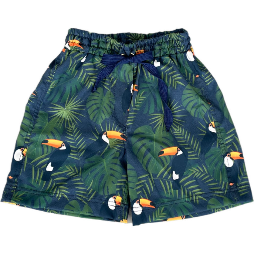 Gui Drawstring Swim Trunks, Tropical Toucan - Swim Trunks - 1