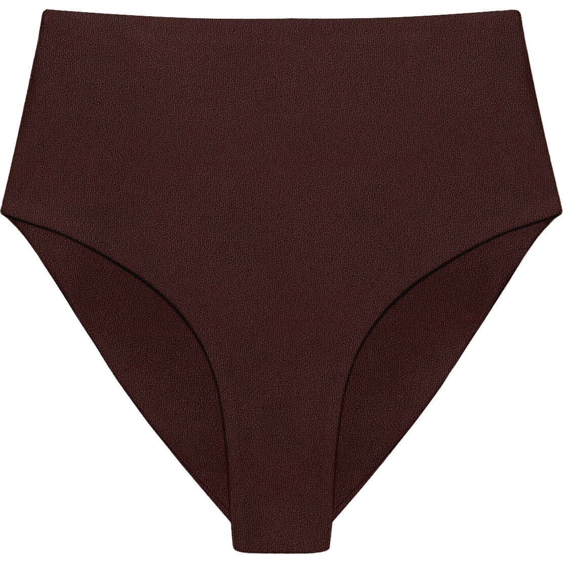 Women's Bound High Waist Bikini Bottom, Espresso Terry Sheen - Two Pieces - 1