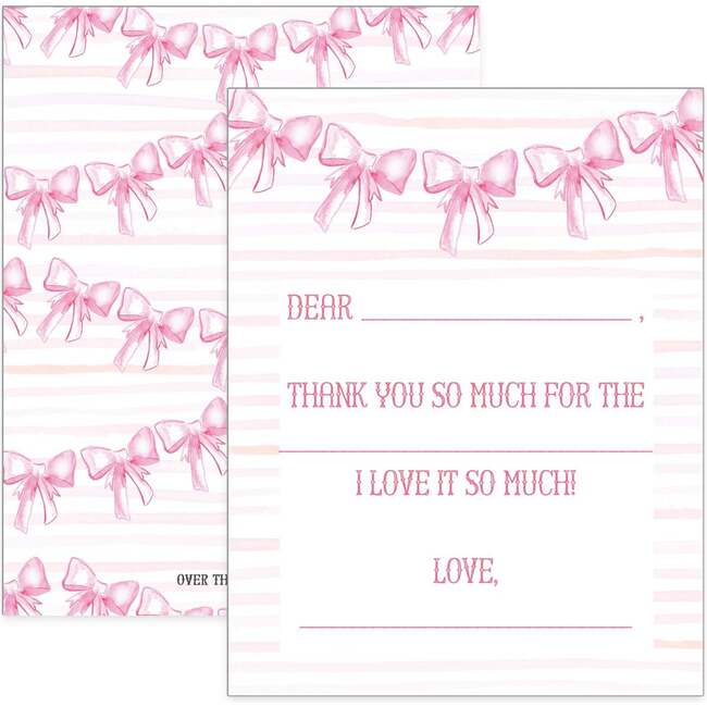 Thank You Note, Pink Bow