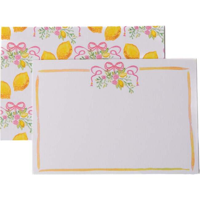 Note Cards, Lemons and Bows