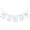 "Two" Banner, Blue - Garlands - 1 - thumbnail