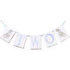 "Two" Banner, Blue - Garlands - 2