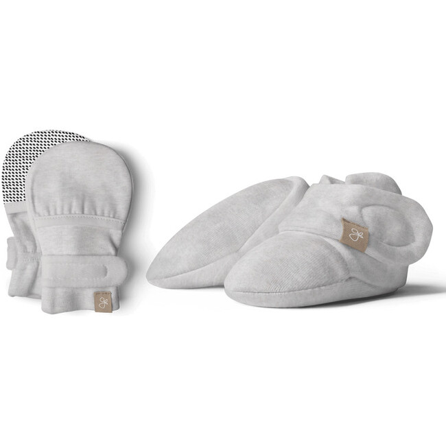 Stay On Baby Mitts & Boots Set, Storm Gray