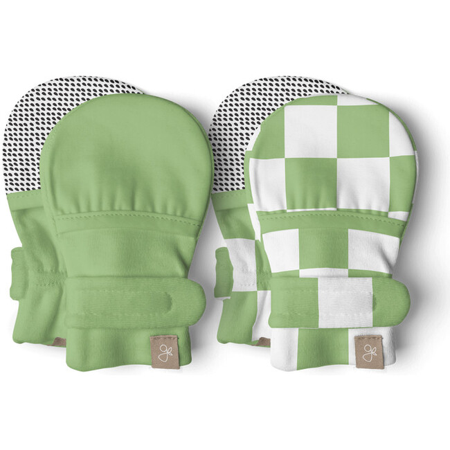 Stay On 2-Pack Mitts, Matcha + Cabana Green