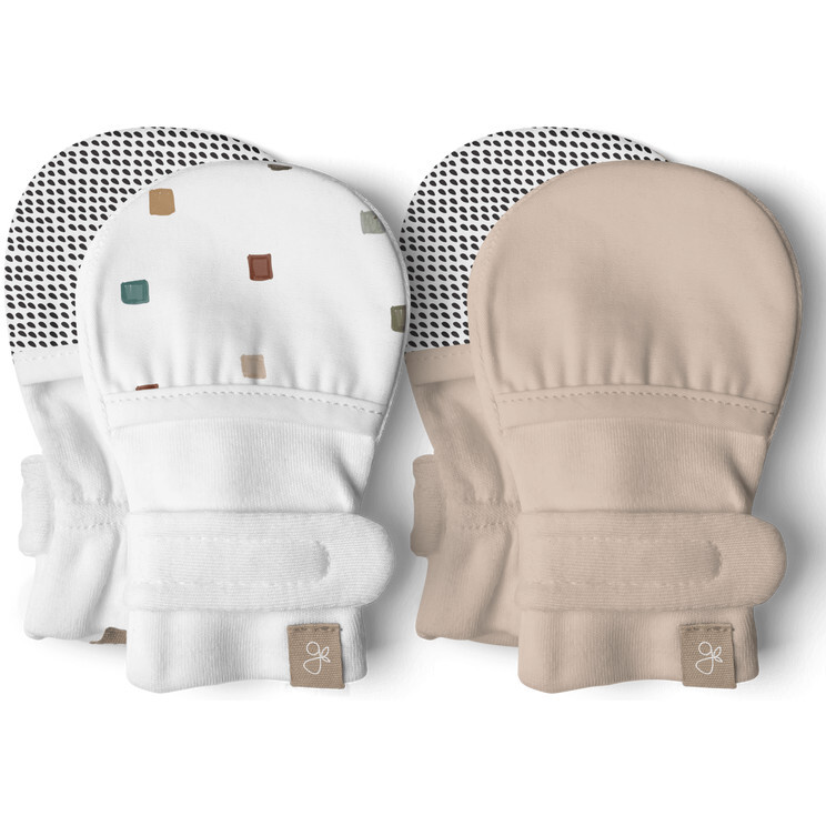 Stay On 2-Pack Mitts, City Blocks + Sandstone - Mitts - 1