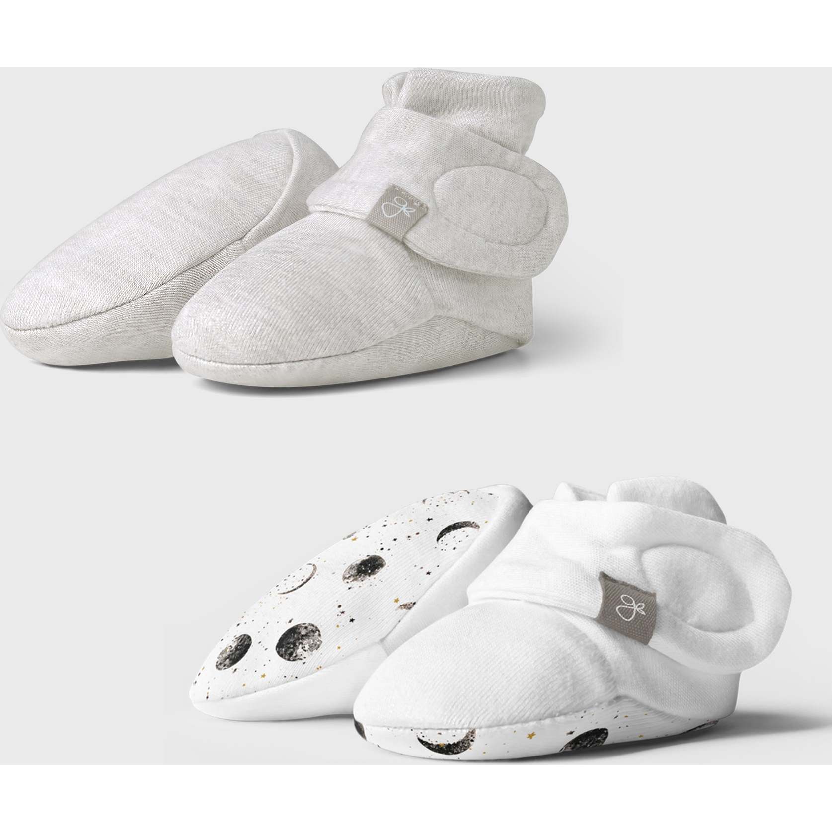 Stay On 2-Pack Baby Boots, Many Moons + Storm Gray - Booties - 1