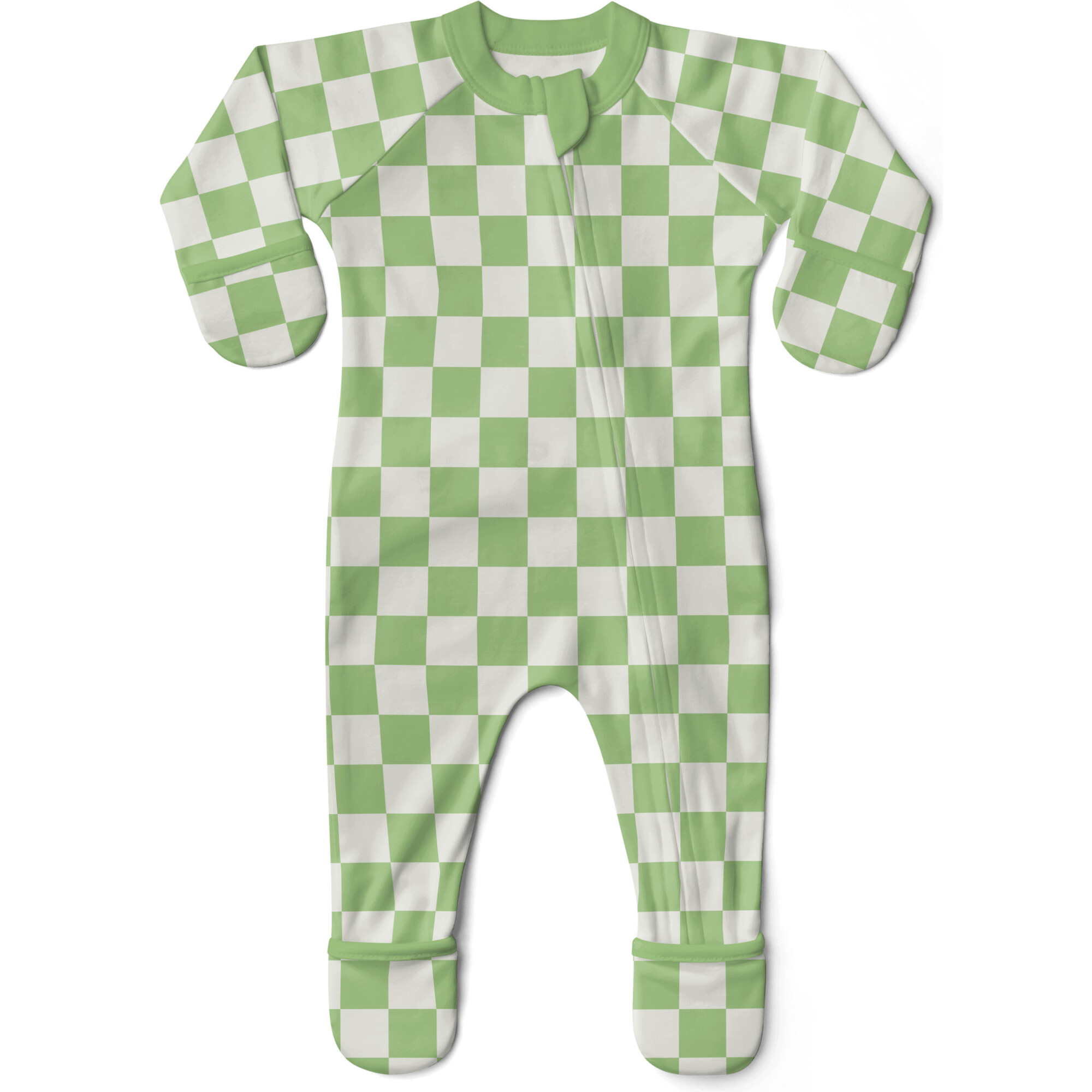 Grow With You Footie + Snug Fit, Cabana Green - Footie Pajamas - 1
