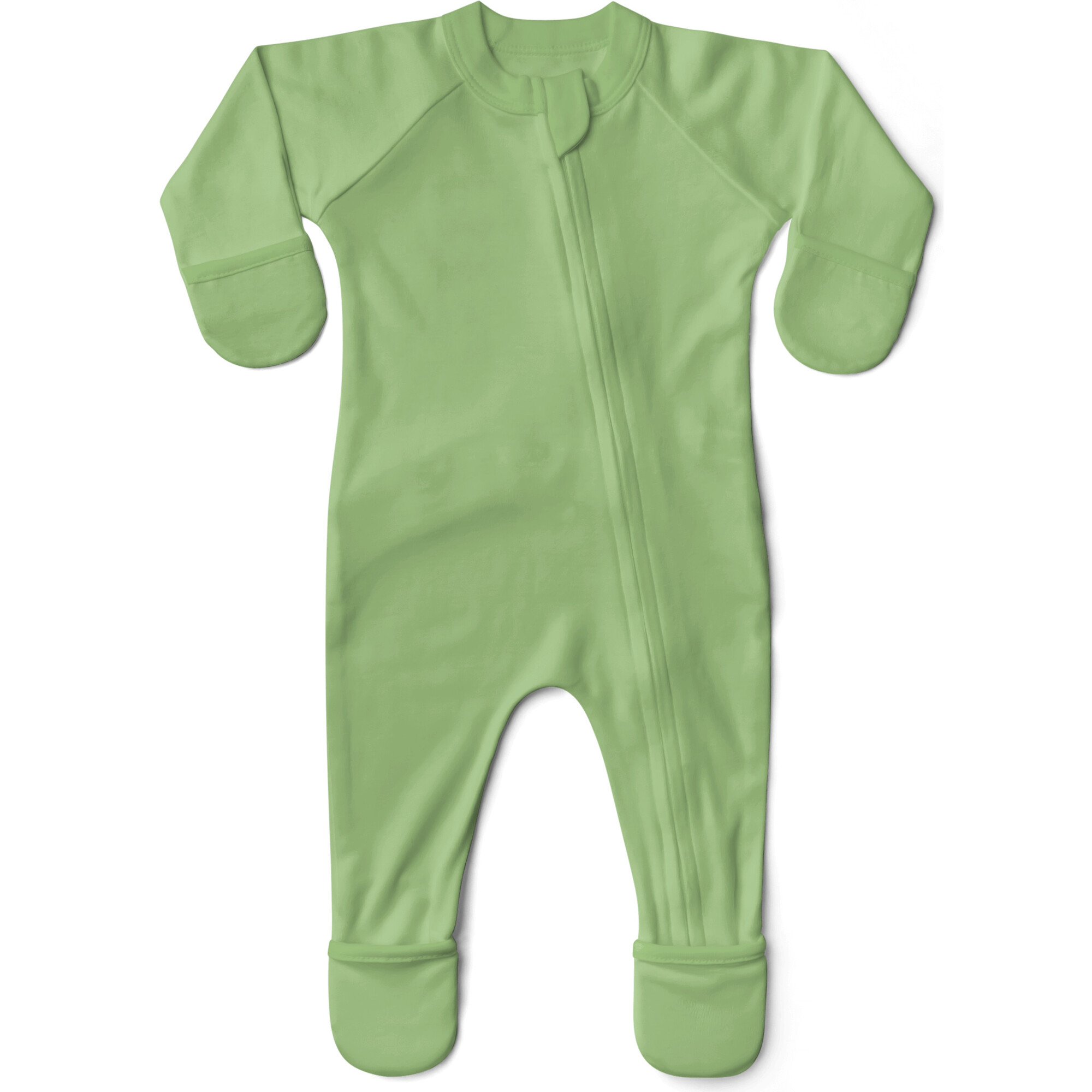 Grow With You Footie + Snug Fit, Matcha - Footie Pajamas - 1