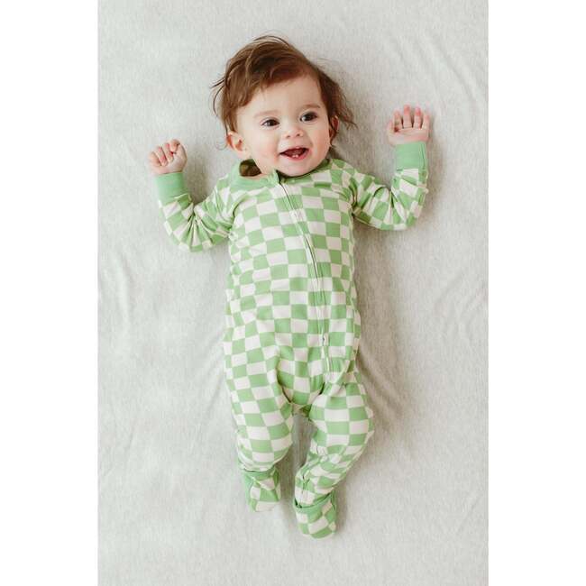 Grow With You Footie + Snug Fit, Cabana Green - Footie Pajamas - 2