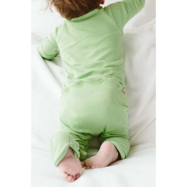 Grow With You Footie + Snug Fit, Matcha - Footie Pajamas - 4