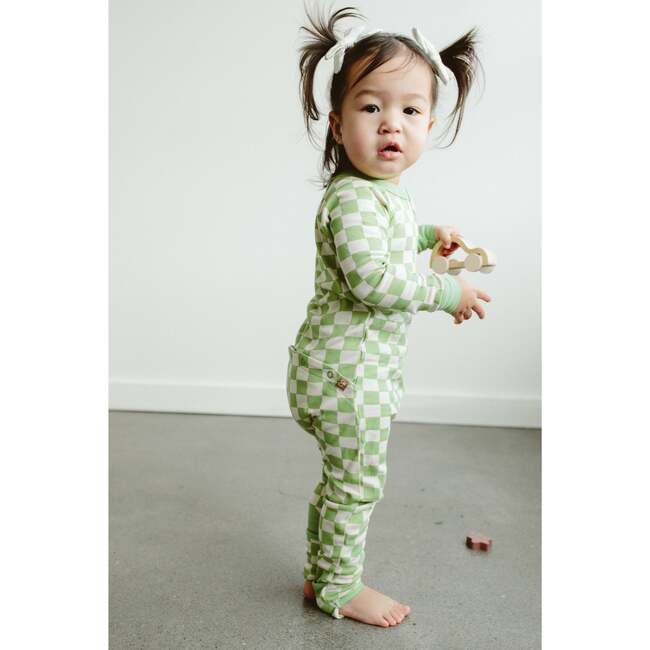 Grow With You Footie + Snug Fit, Cabana Green - Footie Pajamas - 5