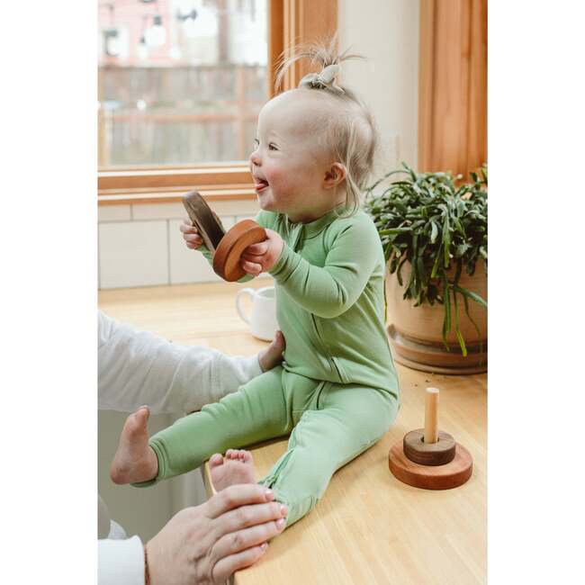 Grow With You Footie + Snug Fit, Matcha - Footie Pajamas - 6