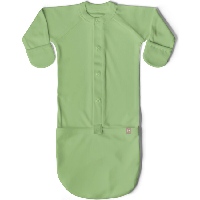 24 Hour Convertible Sleeper Baby Gown, Matcha
