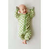 24 Hour Convertible Sleeper Baby Gown, Cabana Green - Nightgowns - 2