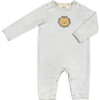 Applique Leo Lion Grey Babygro - Rompers - 1 - thumbnail