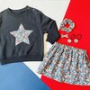 Liberty of London Girls Elasticated Skirt, Thorpe Hill Blue - Skirts - 2
