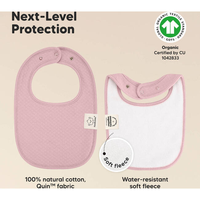 Baby Quin Drooling Teething Bibs, Muted Pastel (Pack of 8) - Bibs - 3
